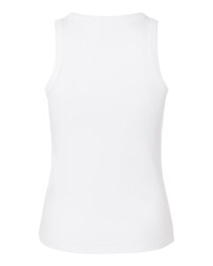 American Apparel BR2101 Women’s Baby Rib Fitted Tank – White (back)
