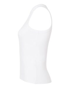 American Apparel BR2101 Women’s Baby Rib Fitted Tank – White (side)