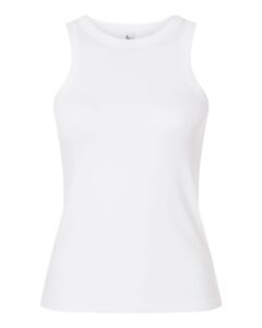 American Apparel BR2101 Women’s Baby Rib Fitted Tank – White
