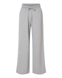 American Apparel FTP00 Women’s French Terry Wide Leg Pants – Heather Grey