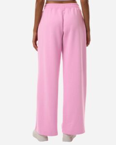 American Apparel FTP00 Women’s French Terry Wide Leg Pants – Powder Pink (on model back)