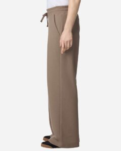 American Apparel FTP00 Women’s French Terry Wide Leg Pants – Savana (on model side)