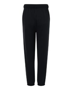 BELLA + CANVAS 3738 Unisex Sponge Fleece Sweatpants – Black (back)
