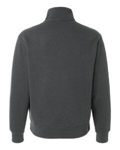 BELLA + CANVAS 4740 Unisex 10 oz Quarter-Zip Pullover Sweatshirt – Asphalt (back)