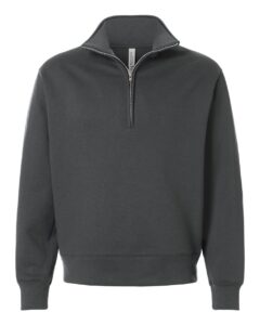BELLA + CANVAS 4740 Unisex 10 oz Quarter-Zip Pullover Sweatshirt – Asphalt