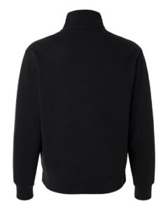 BELLA + CANVAS 4740 Unisex 10 oz Quarter-Zip Pullover Sweatshirt – Black (back)