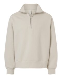 BELLA + CANVAS 4740 Unisex 10 oz Quarter-Zip Pullover Sweatshirt – Dust