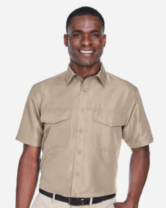 Harriton M580 Men’s Key West Short Sleeve Performance Staff Shirt