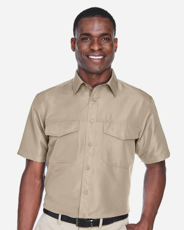 Harriton Men’s Key West Short Sleeve Performance Staff Shirt