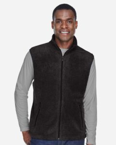 Harriton M985 Unisex Fleece Full-Zip Vest