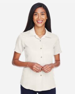 Harriton M570W Women’s Bahama Cord Camp Shirt
