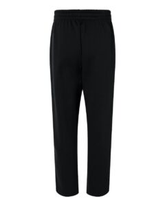 Adidas AT215 Men’s Fleece Sweatpants – Black/ White (back)