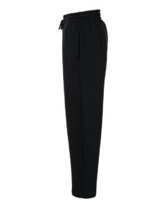 Adidas AT215 Men’s Fleece Sweatpants – Black/ White (side)