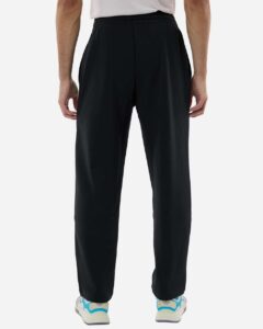 Adidas AT215 Men’s Fleece Sweatpants – Black/ White (on model back)