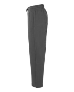 Adidas AT215 Men’s Fleece Sweatpants – Team Grey Four/ White (side)