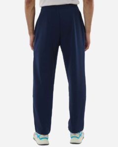 Adidas AT215 Men’s Fleece Sweatpants – Team Navy Blue/ White (on model back)