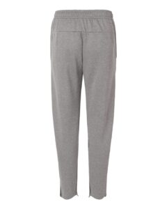 Adidas AT218 Men’s Game & Go Fleece 3-Bar Sweatpants – Medium Grey Heather (back)