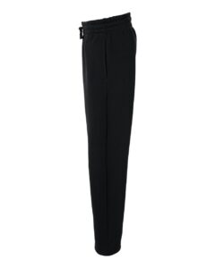 Adidas AT216 Women’s Fleece Sweatpants – Black/ White (side)