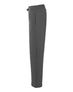 Adidas AT216 Women’s Fleece Sweatpants – Team Grey Four/ White (side)