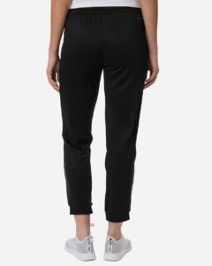 Adidas AT219 Women’s Game & Go Fleece Sweatpants – Black (on model back)