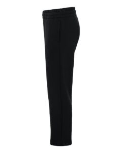 Adidas AT217 Youth Fleece Sweatpants – Black/ White (side)
