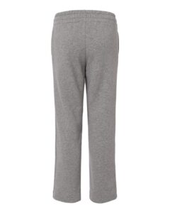 Adidas AT217 Youth Fleece Sweatpants – Medium Grey Heather/ White (back)