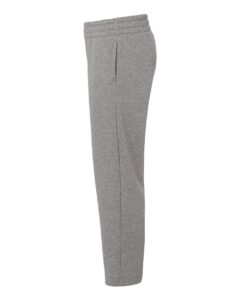 Adidas AT217 Youth Fleece Sweatpants – Medium Grey Heather/ White (side)