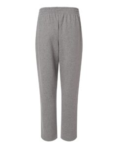 Adidas AT215 Men’s Fleece Sweatpants – Medium Grey Heather/ White (back)