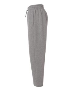 Adidas AT215 Men’s Fleece Sweatpants – Medium Grey Heather/ White (side)