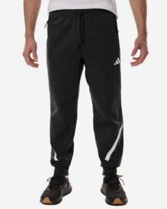 Adidas AT222 Men’s Z.N.E Joggers – Black/ White (on model)