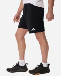 Adidas AT315 Men’s Entrada 26 Shorts – Black/ White (on model side)