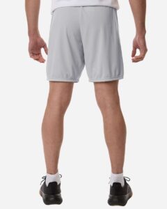 Adidas AT315 Men’s Entrada 26 Shorts – Team Light Grey/ White (on model back)