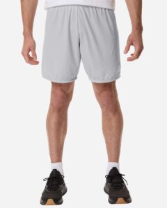 Adidas AT315 Men’s Entrada 26 Shorts – Team Light Grey/ White (on model)