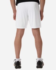 Adidas AT315 Men’s Entrada 26 Shorts – White/ Black (on model back)