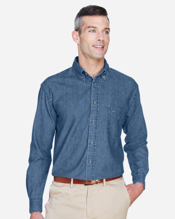 Harriton Men’s Denim Shirt
