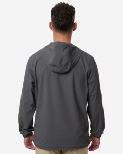 Adidas A2030 Men’s Ultimate365 Course Control Anorak Jacket – Grey Five (on model back)