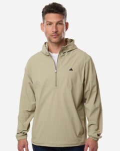 Adidas A2030 Men’s Ultimate365 Course Control Anorak Jacket – Wonder Cargo (on model)
