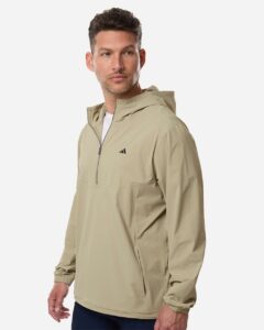 Adidas A2030 Men’s Ultimate365 Course Control Anorak Jacket – Wonder Cargo (on model side)
