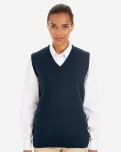 Harriton M415W Women’s Pilbloc™ V-Neck Sweater Vest