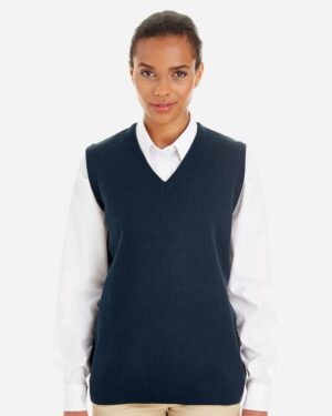 Harriton M415W Women’s Pilbloc™ V-Neck Sweater Vest