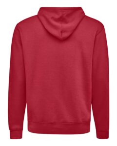J. America 8720 Unisex BTB Fleece Hooded Sweatshirt – Cardinal (back)