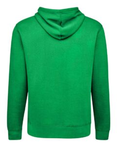 J. America 8720 Unisex BTB Fleece Hooded Sweatshirt – Kelly (back)