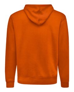 J. America 8720 Unisex BTB Fleece Hooded Sweatshirt – Orange (back)