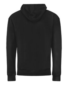 J. America 8723 Unisex BTB Fleece Hooded Full-Zip Sweatshirt – Black (back)