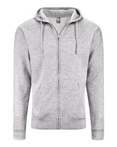 J. America 8723 Unisex BTB Fleece Hooded Full-Zip Sweatshirt – Oxford