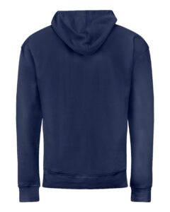 J. America 8723 Unisex BTB Fleece Hooded Full-Zip Sweatshirt – True Navy (back)
