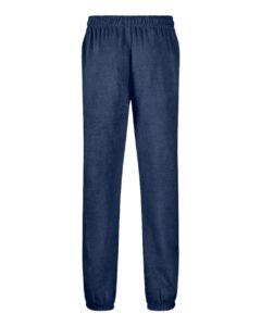 J. America 8724 Unisex BTB Fleece Sweatpants – True Navy (back)