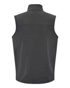 J. America 8763 Unisex Element Fleece Vest – Black (back)