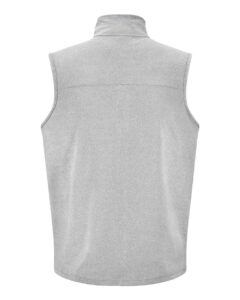 J. America 8763 Unisex Element Fleece Vest – Grey (back)
