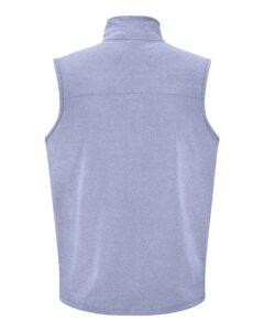 J. America 8763 Unisex Element Fleece Vest – Navy (back)